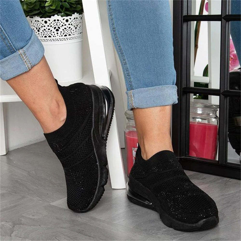 Casual Orthopedic Shoes Sneakers Cushion Mesh Slip-on Sneakers