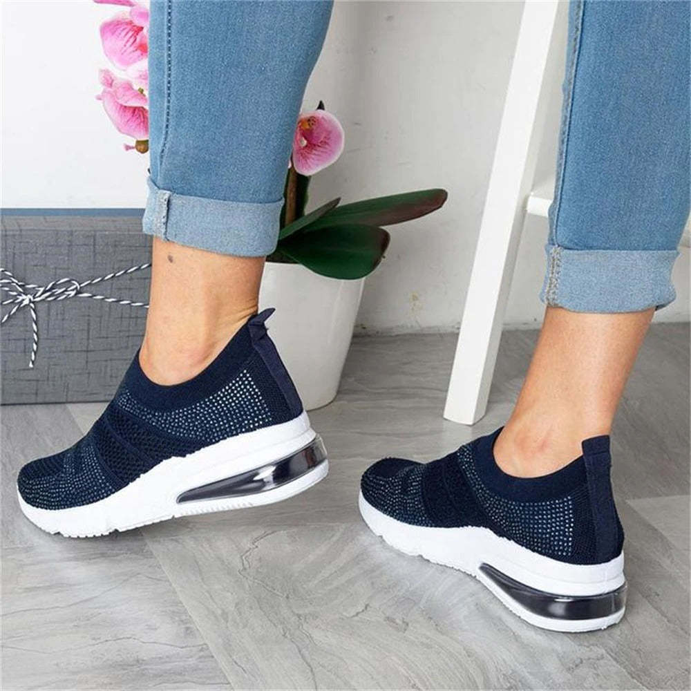 Casual Orthopedic Shoes Sneakers Cushion Mesh Slip-on Sneakers