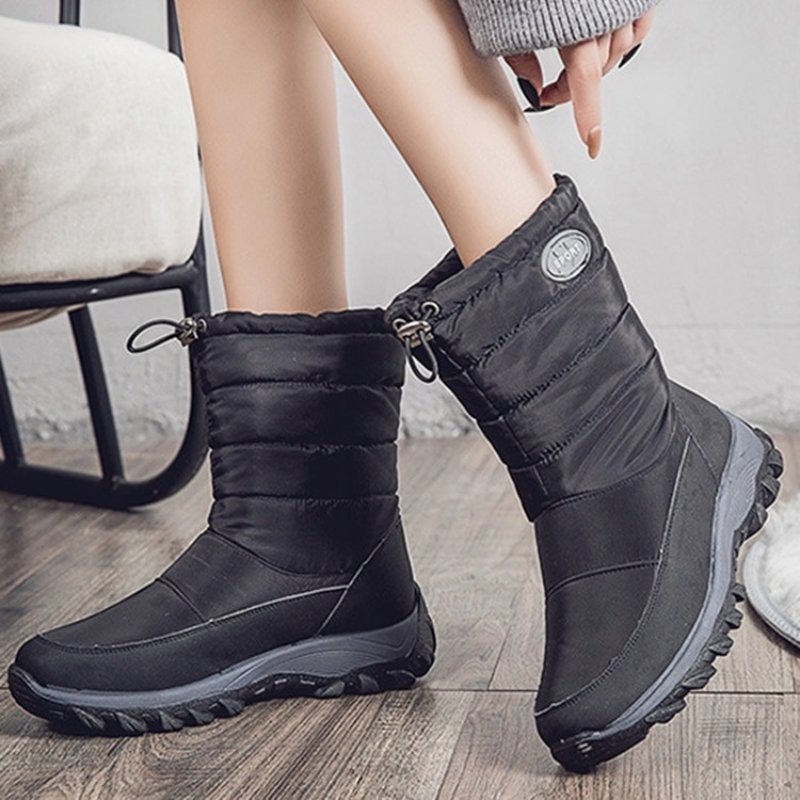 Women Waterproof Snow Boots Warm Orthopedic Shoes