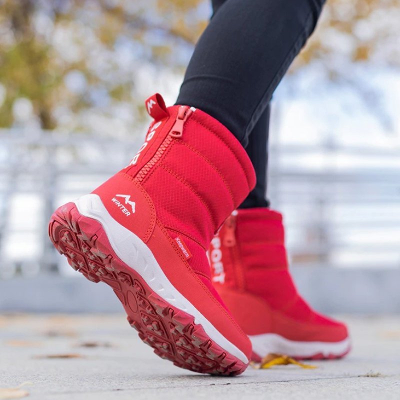 Waterproof Women Snow Boots Nonslip Plush Orthopedic Shoes