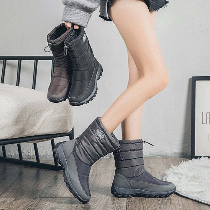 Women Waterproof Snow Boots Warm Orthopedic Shoes