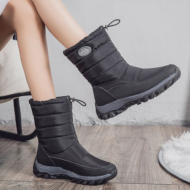 Women Waterproof Snow Boots Warm Orthopedic Shoes