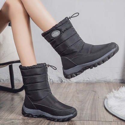 Women Waterproof Snow Boots Warm Orthopedic Shoes