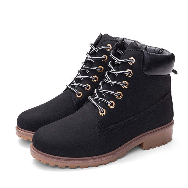 Women Outdoor Winter Boots Water-resistant Orthopedic Shoes