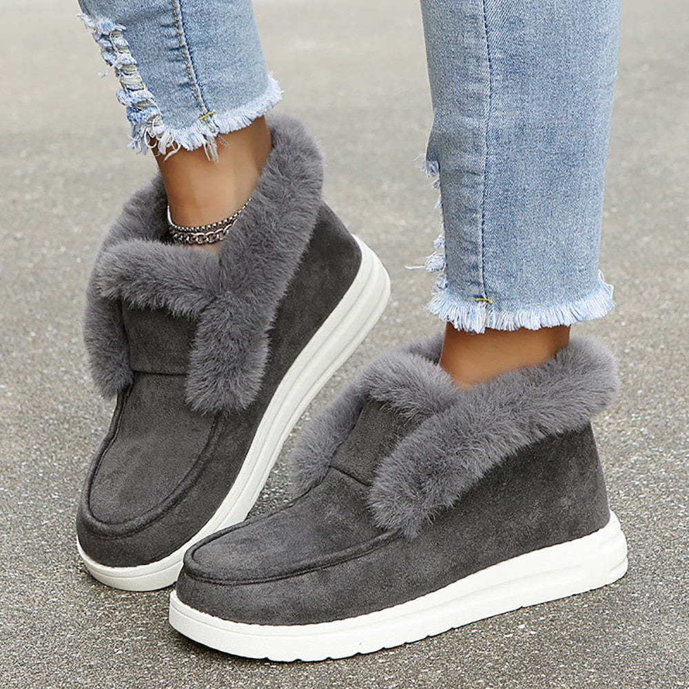 Orthopedic Women Ankle Boots Arch Support Warm Suede Stylish