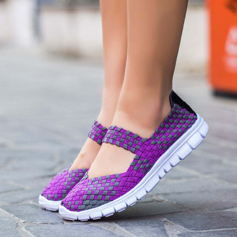 Woven Women's Plus Size Shoes for Bunions and Swollen Feet