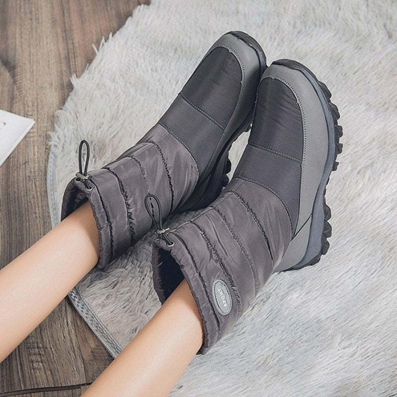 Women Waterproof Snow Boots Warm Orthopedic Shoes