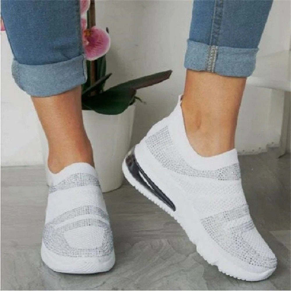 Casual Orthopedic Shoes Sneakers Cushion Mesh Slip-on Sneakers