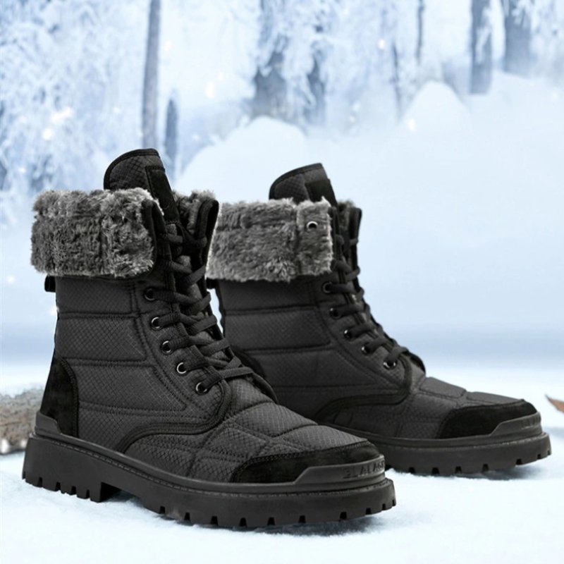 Hiking Winter Boots For Men 2-in-1 Waterproof Orthopedic Shoes