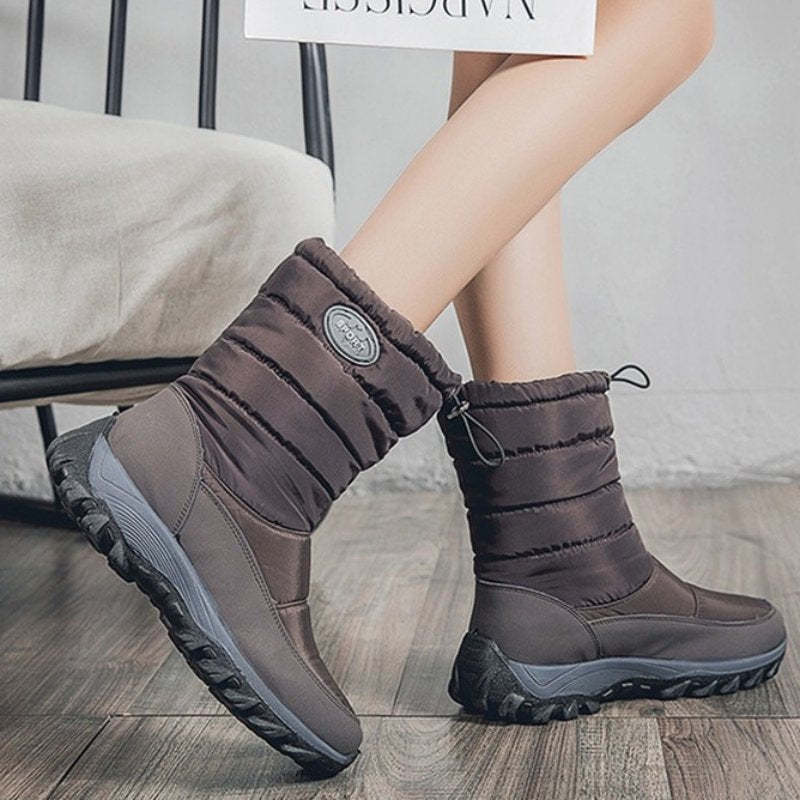 Women Waterproof Snow Boots Warm Orthopedic Shoes