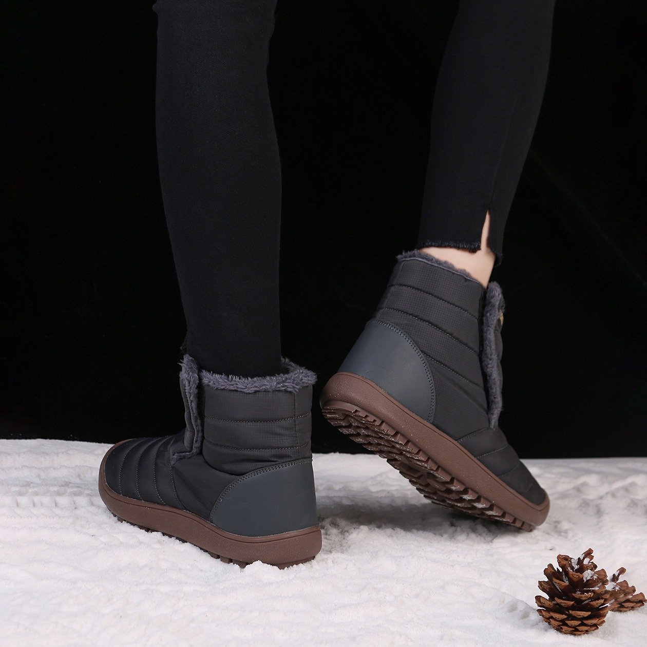 Snow Boots Waterproof Plush Orthopedic Winter Shoes