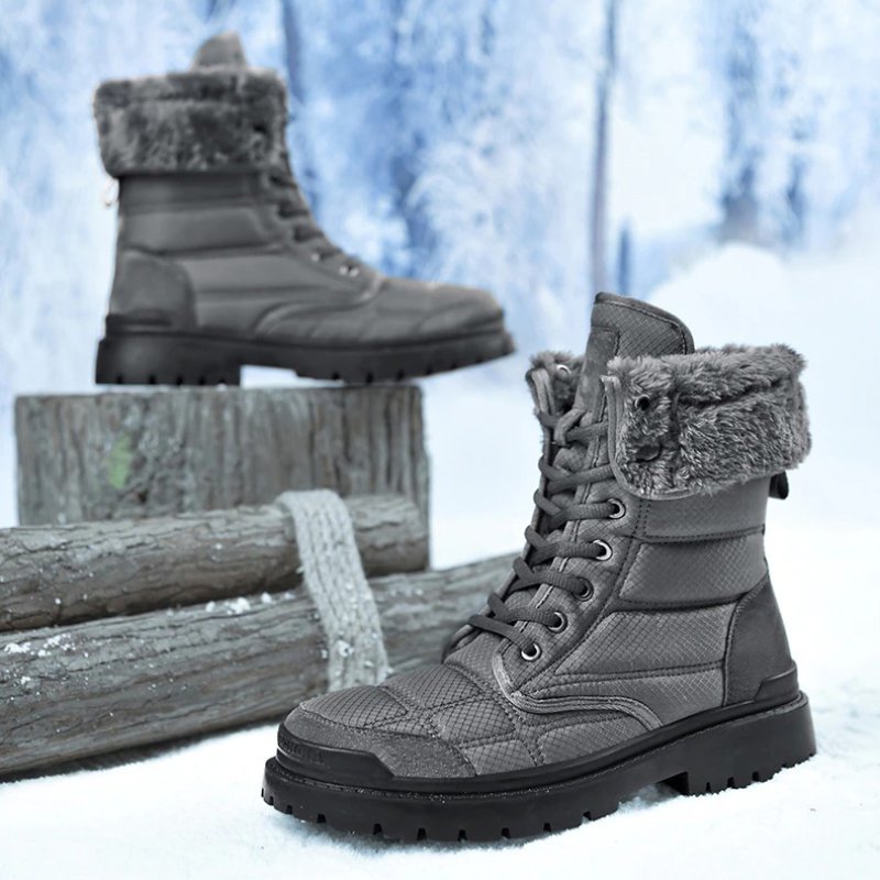 Hiking Winter Boots For Men 2-in-1 Waterproof Orthopedic Shoes