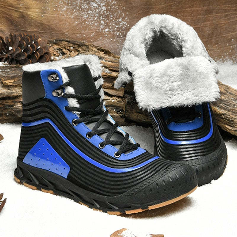 Trendy Winter Boots For Men Waterproof Fur Orthopedic Shoes