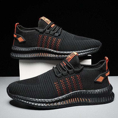 Men Arch Support Sneakers Foldable Rubber Mesh Firm Walking Orthopedic Shoes