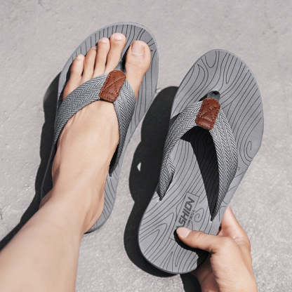 Best Orthopedic Sandals For Men Nonslip Flip-flops Fabric Thongs Summer Beach