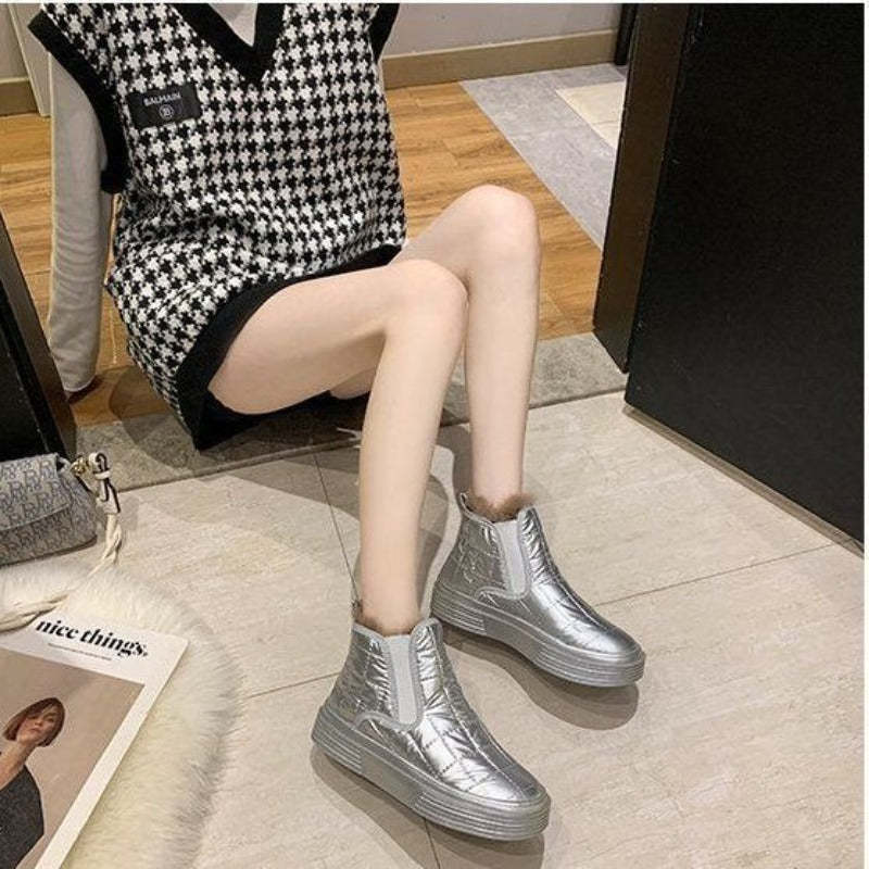 Women Orthopedic Casual Fur Ankle Boots Winter Shoes