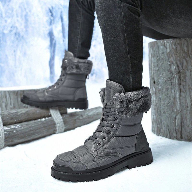 Hiking Winter Boots For Men 2-in-1 Waterproof Orthopedic Shoes