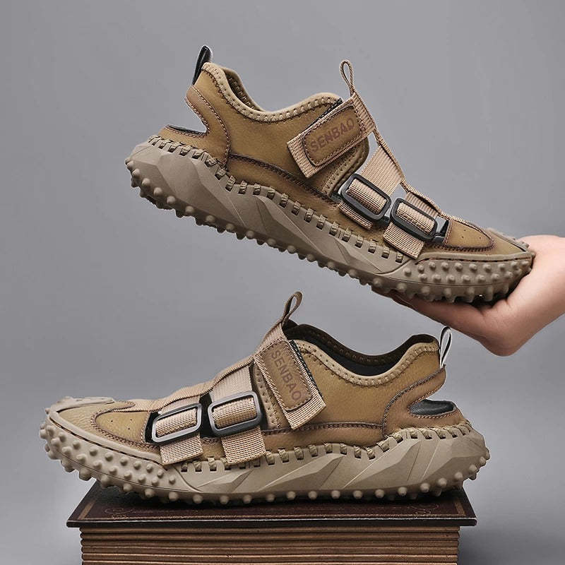 Men Orthopedic Sandals Open Back Anti-collision Round Toe Trendy 2023