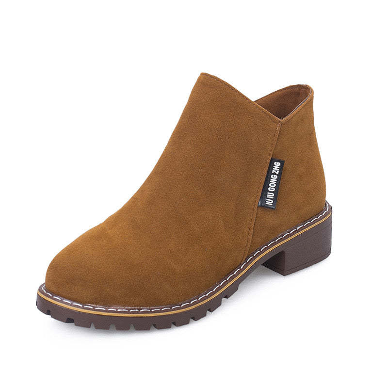 Orthopedic Women Ankle Boots Suede Warm Zipper NonSkid Fashion Designed