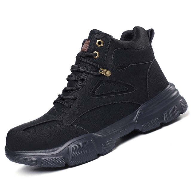 Men Anti-smashing Ankle Boots Steel Toe Orthopedic Shoes