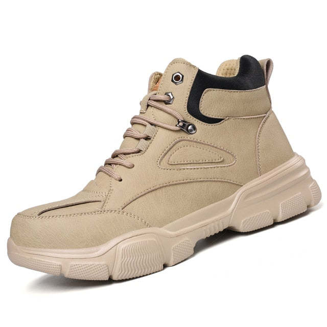 Anti-smashing Ankle Boots Steel Toe Orthopedic Shoes