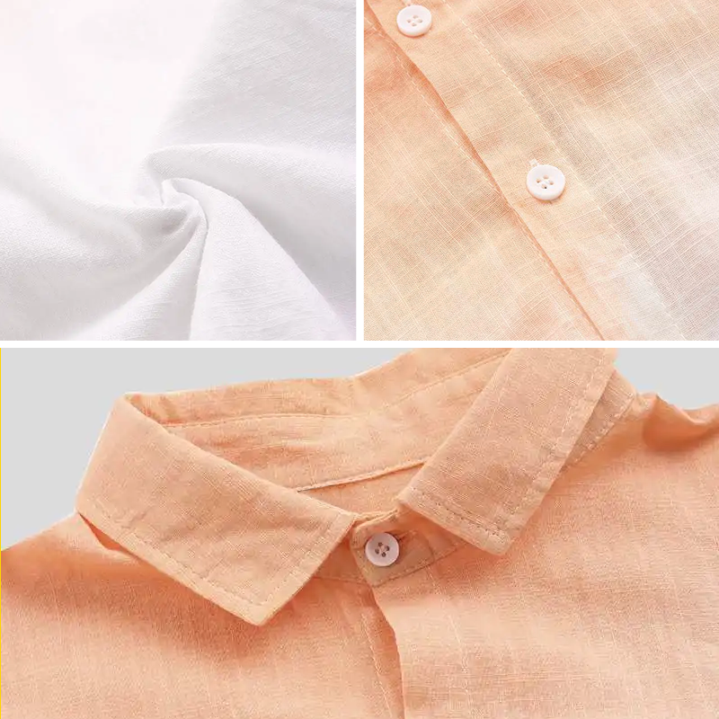 Color Faded Linen Summer Shirt for Men