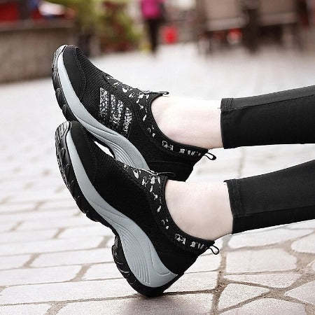 Orthopedic Women Shoes Breathable Wide Toe Cap Arch Support Elastic