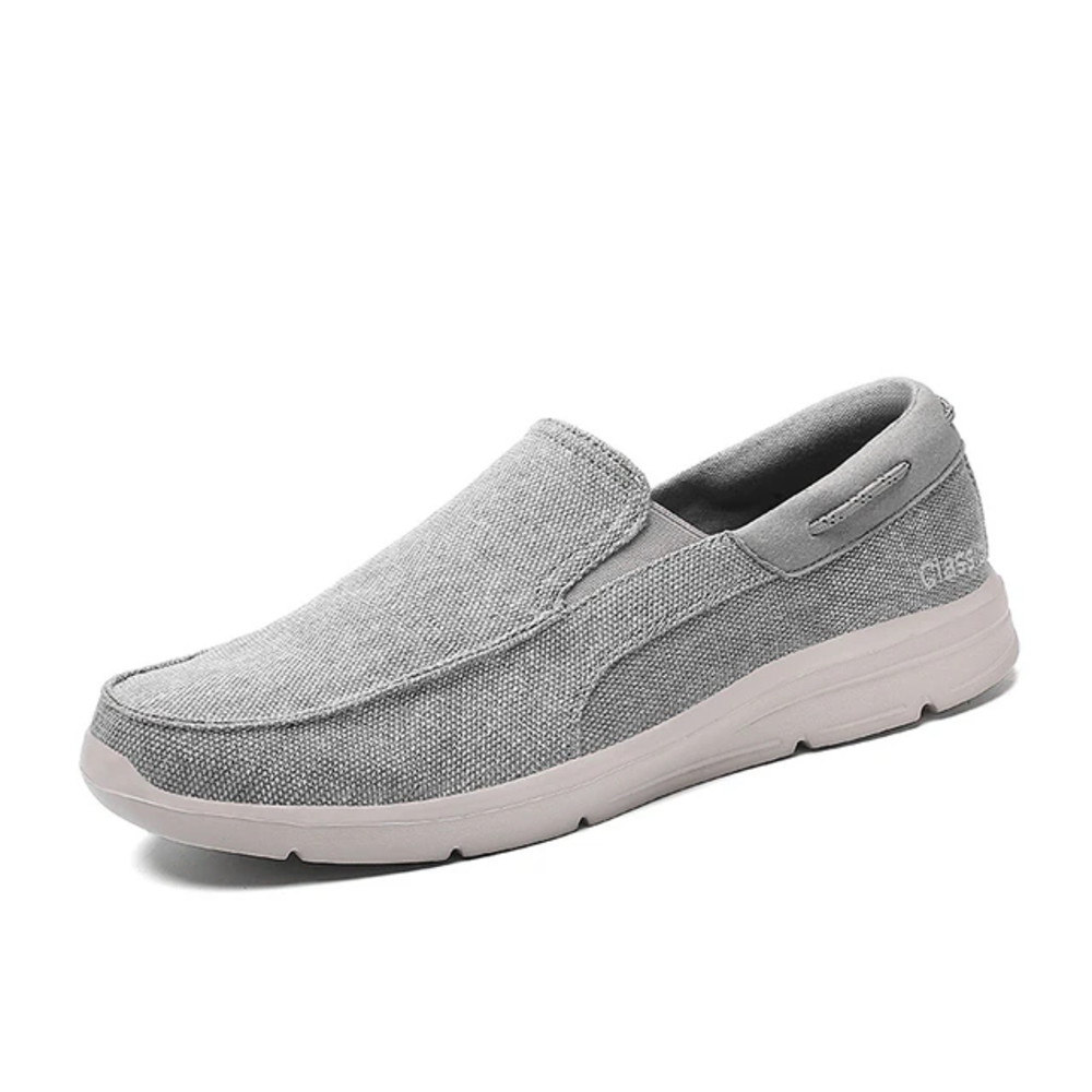 Men Orthopedic Loafers Breathable Canvas Shoes Lightweight Causal