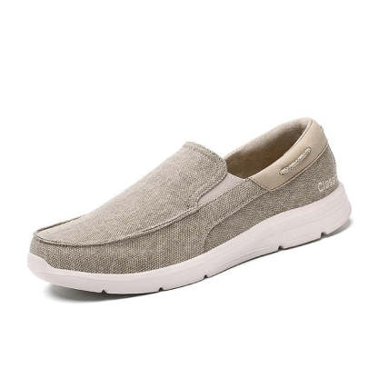 Men Orthopedic Loafers Breathable Canvas Shoes Lightweight Causal Comfortable Walking Shoes