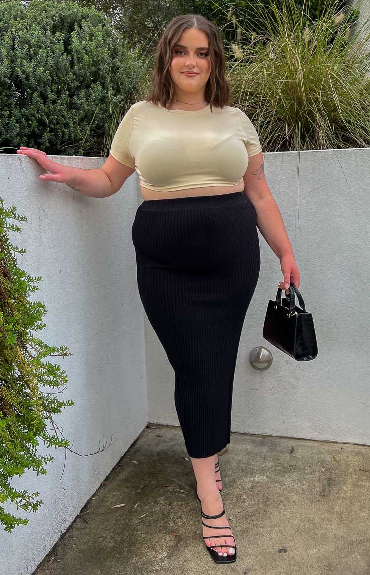 Women's Knitted Midi Skirt