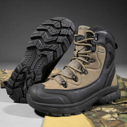 Waterproof Leather Combat Boots