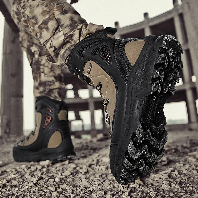 Waterproof Leather Combat Boots
