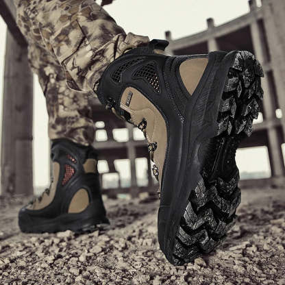 Waterproof Leather Combat Boots