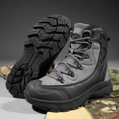 Waterproof Leather Combat Boots