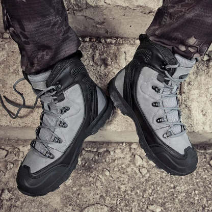 Waterproof Leather Combat Boots
