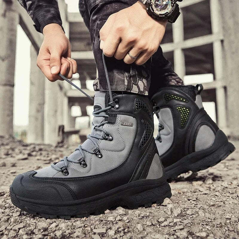 Waterproof Leather Combat Boots