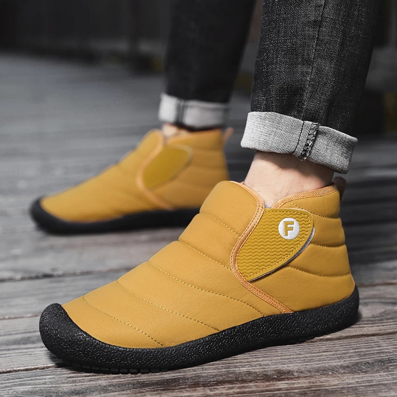 Ankle Boots For Men Plush Casual Winter Orthopedic Shoes