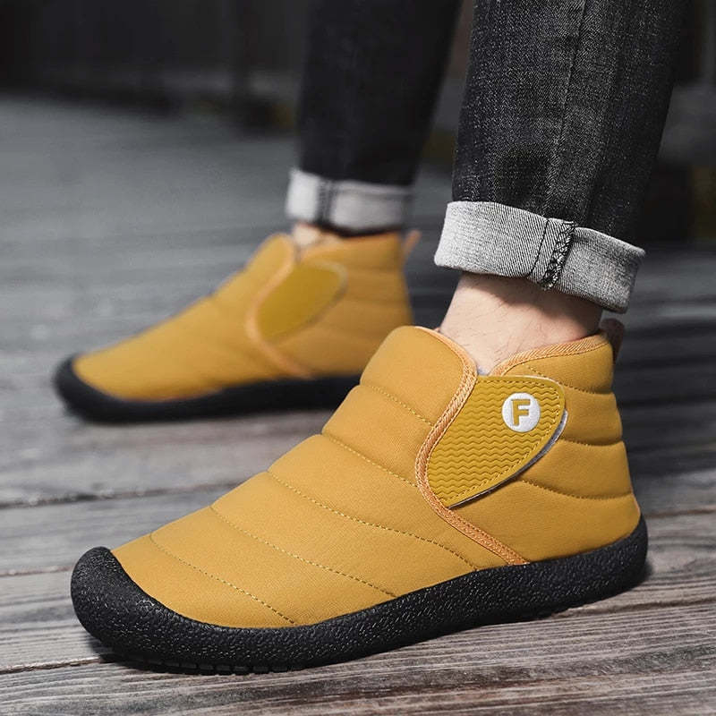 Ankle Boots For Men Plush Casual Winter Orthopedic Shoes