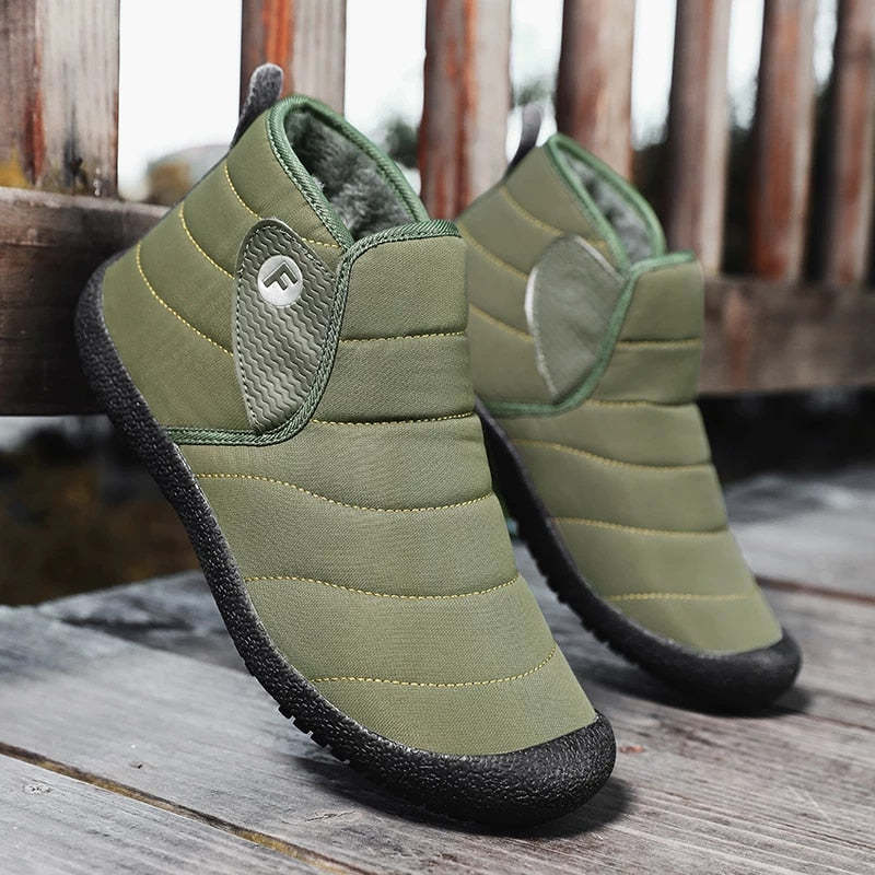Ankle Boots For Men Plush Casual Winter Orthopedic Shoes