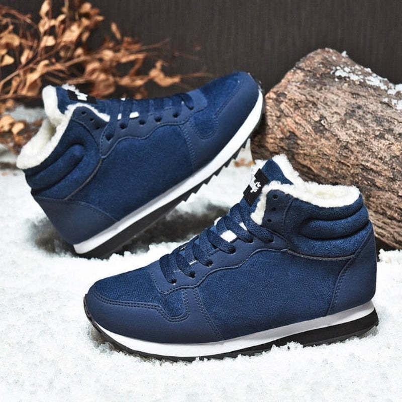 Women Ankle Boots Arch Support Warm Waterpoof Lace-Up AntiSlip