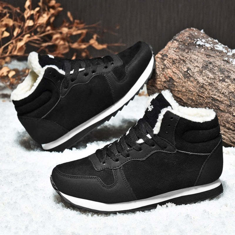 Women Ankle Boots Arch Support Warm Waterpoof Lace-Up AntiSlip