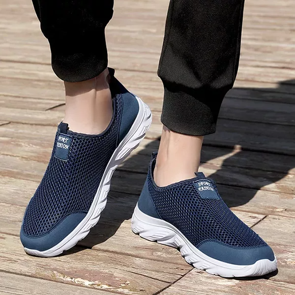 Men’s Casual Slip-On Sneakers Mesh Shoes
