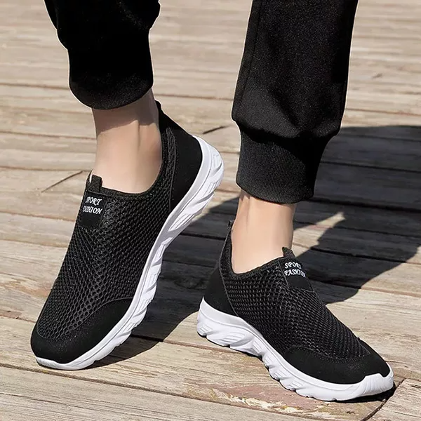 Men’s Casual Slip-On Sneakers Mesh Shoes