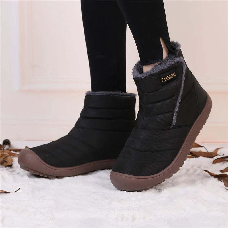 Snow Boots Waterproof Plush Orthopedic Winter Shoes