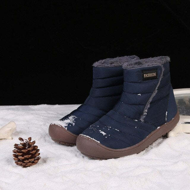 Snow Boots Waterproof Plush Orthopedic Winter Shoes