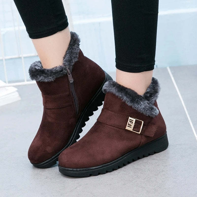 Orthopedic Women Boots Super Warm Fur Lined Comfortable Winter Boots