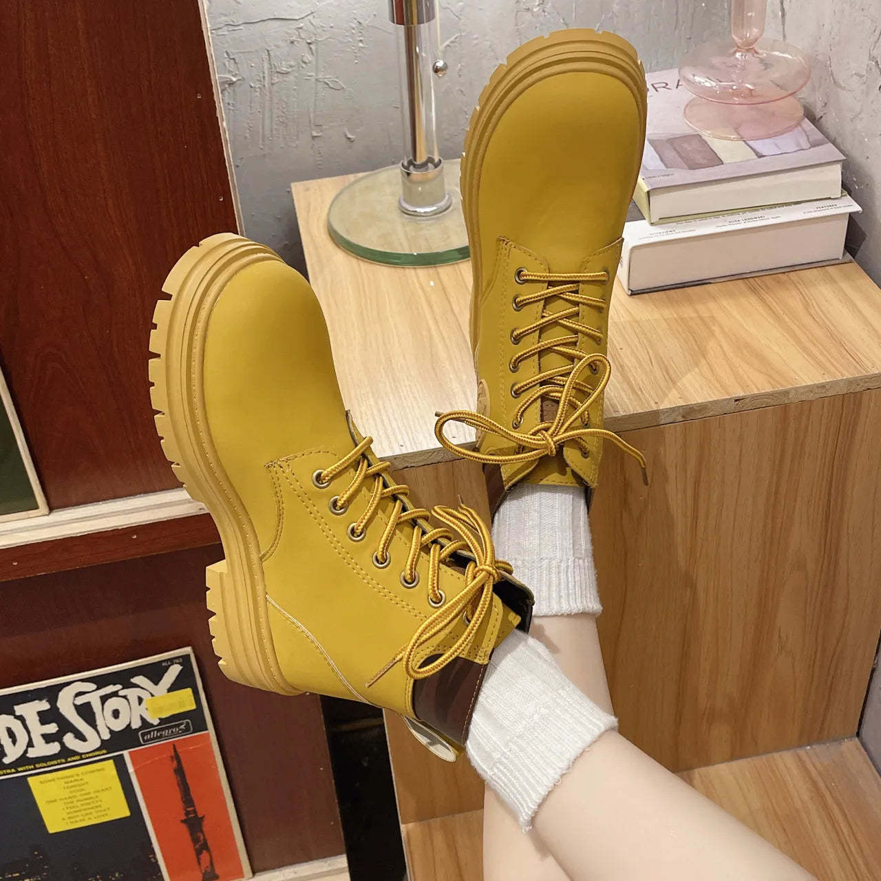 Women Winter Boots Arch Support Waterproof High Boots
