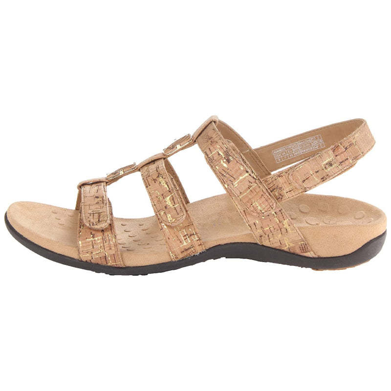 Women Orthopedic Sandals Comfy Flat Velcro Round Toe Sandals Leisure Summer