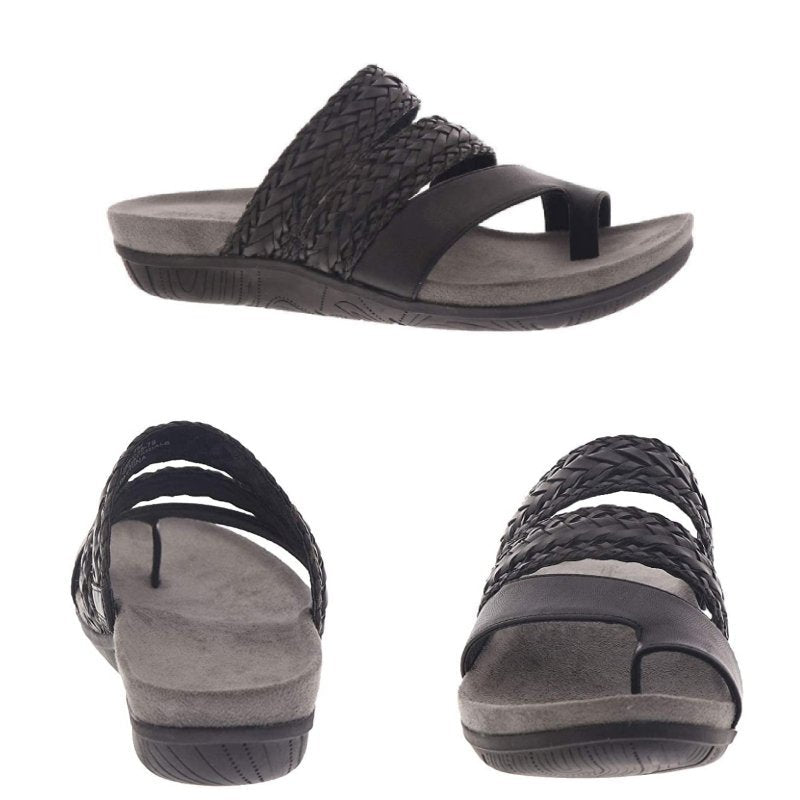 Best Walking Orthopedic Sandals For Bunion Women Waterproof Memory Foam Slides Summer