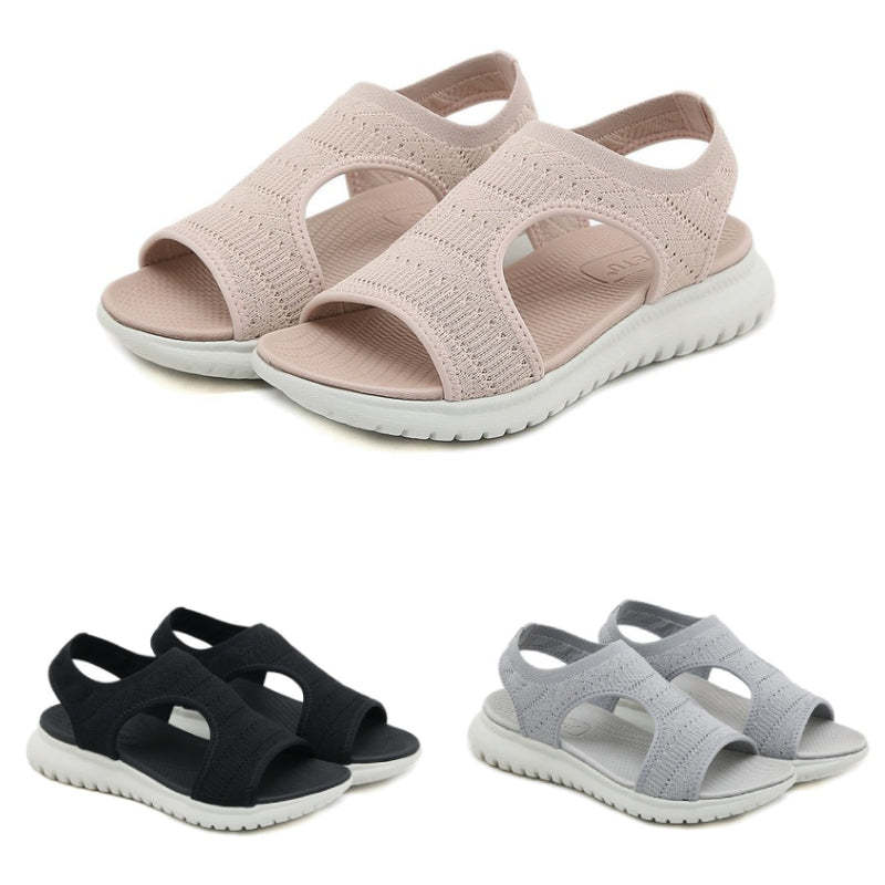 Women Walking Orthopedic Sandals Mesh Hollow Out Trendy Summer Sandals